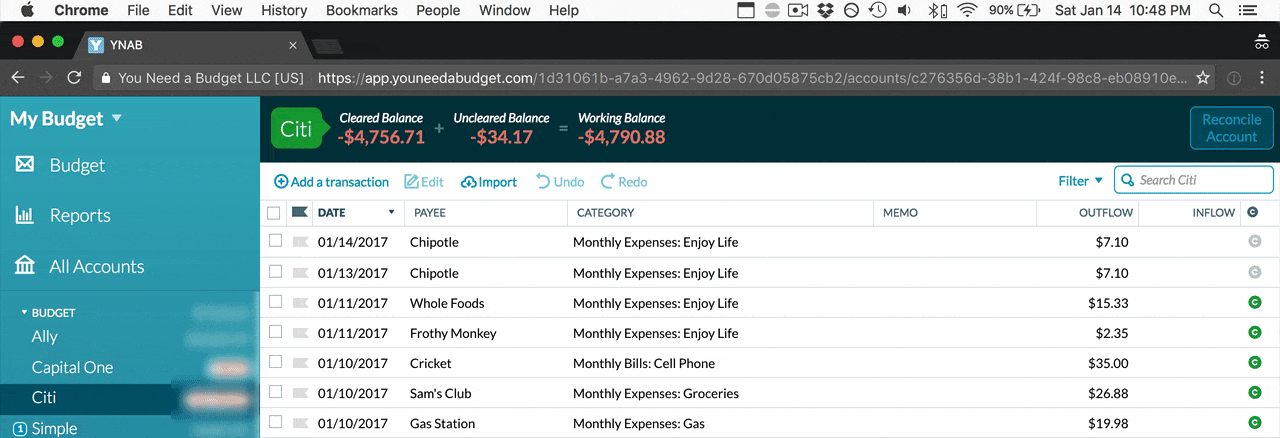 Ynab split transaction Ynab split transaction