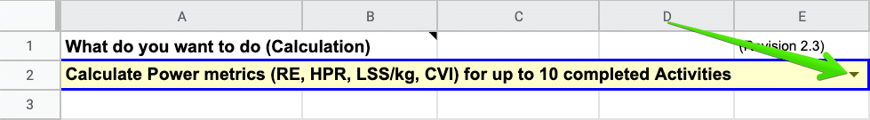 Calculate Power metrics (RE, HPR, LSS/kg, CVI) for up to 10 completed Activities - SuperPower Calculator