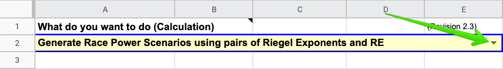 Generate Race Power Scenarios using pairs of Riegel Exponents and RE - SuperPower Calculator